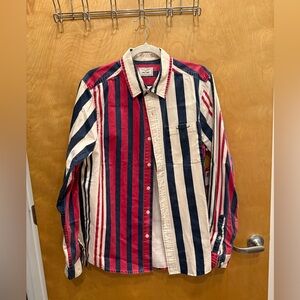 Kimes Striped Red and Blue Men's Shirt